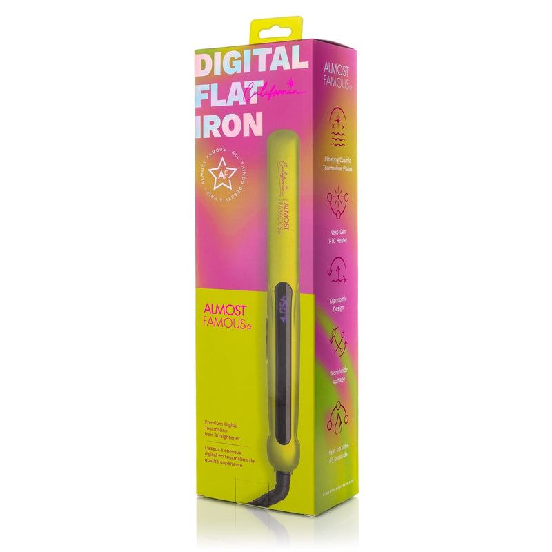 New 1.25" Digital Professional Flat Iron with Extra Wide Plates